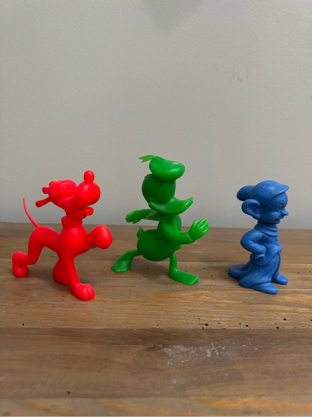 Set of 3 (1971) Disney molded character figurines by Louis Marx & Co.